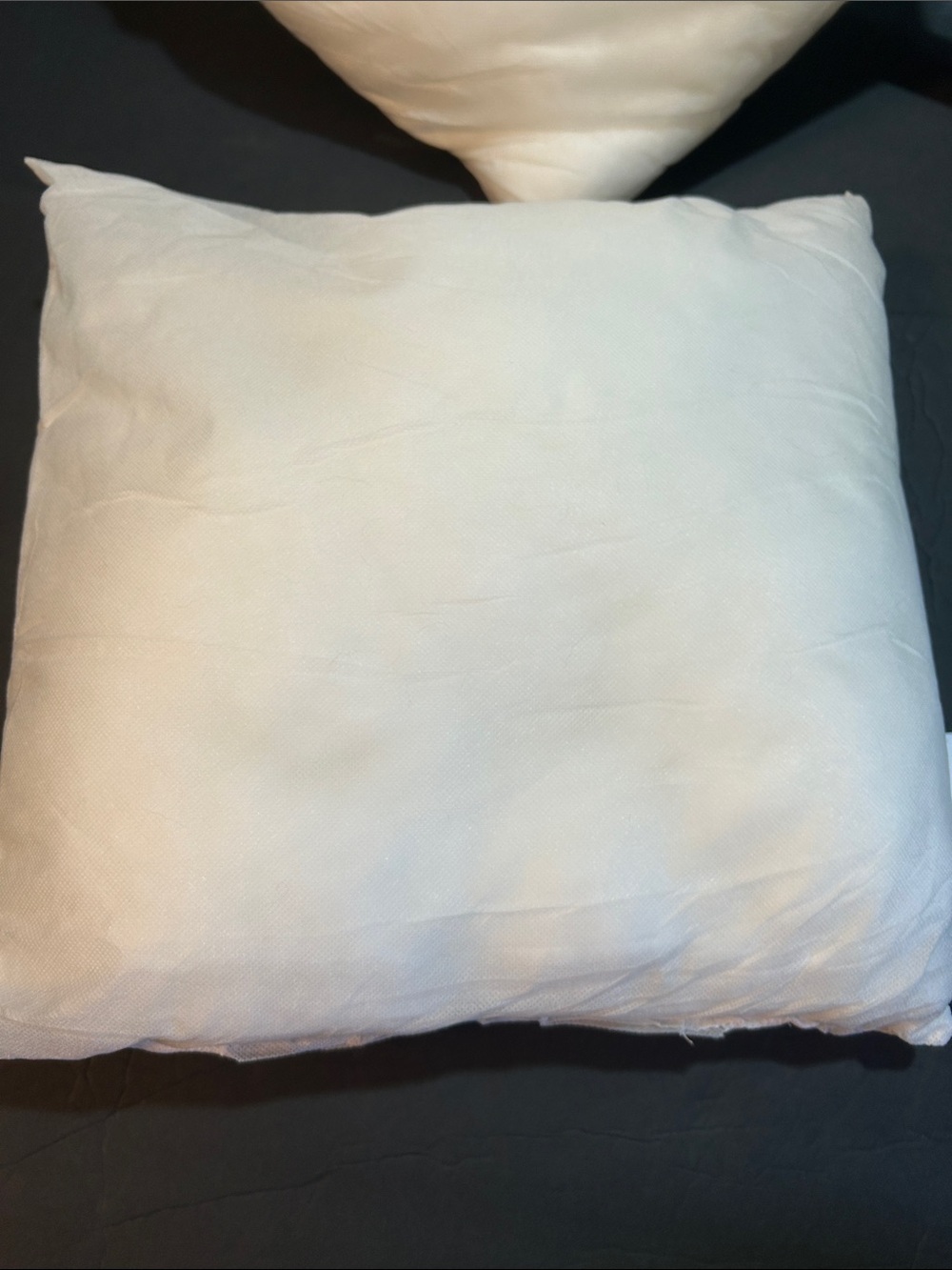 Set of three White Throw Pillow forms Soft Home Bedding Accent